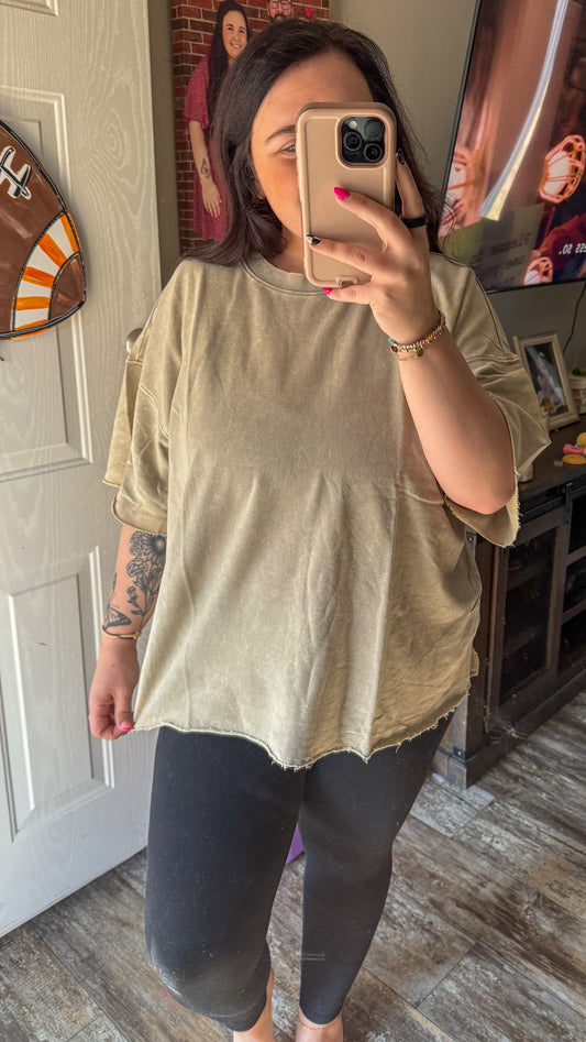 Acid Wash Short Sleeve