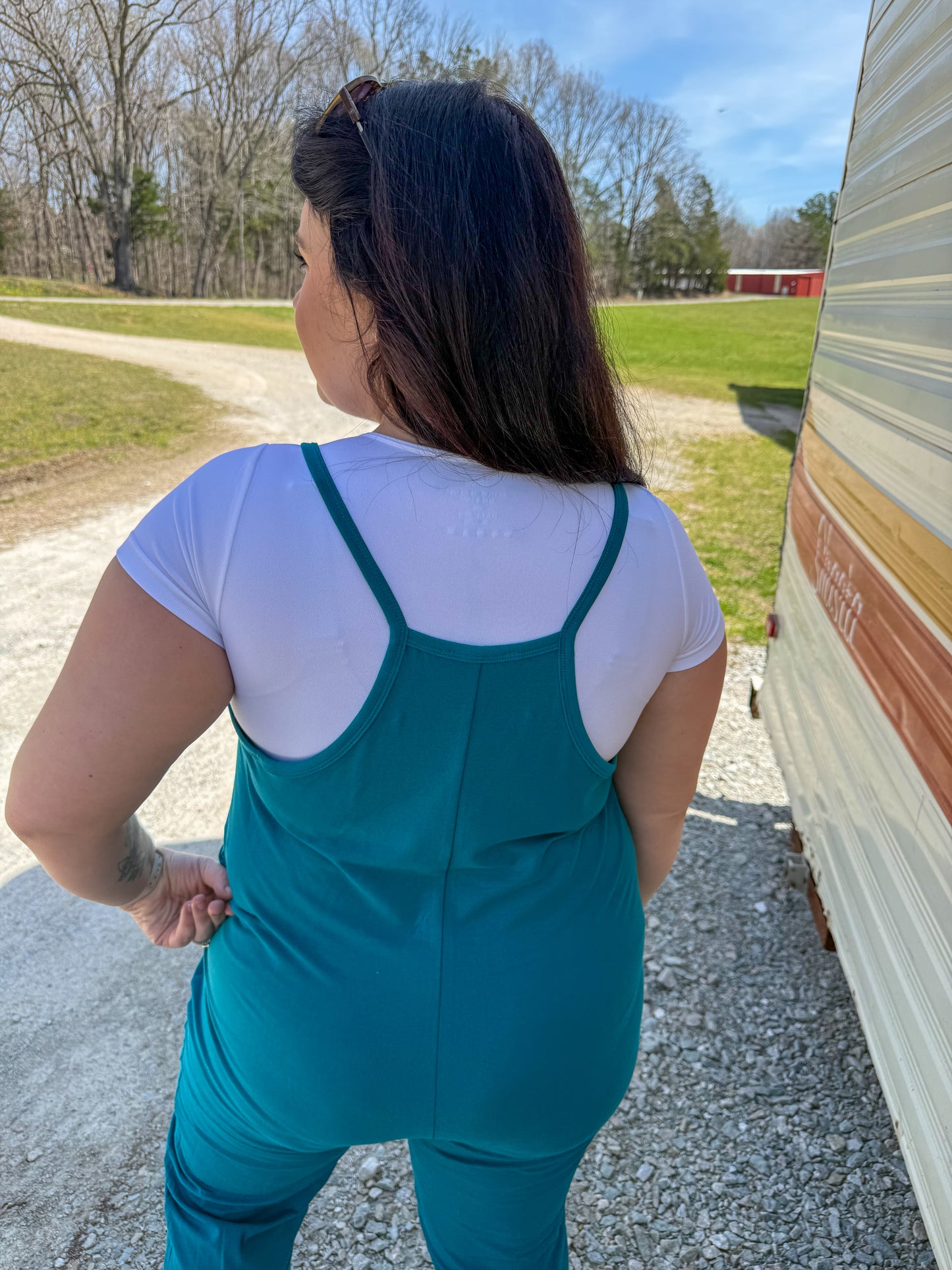 Jumpsuit Romper with Pockets