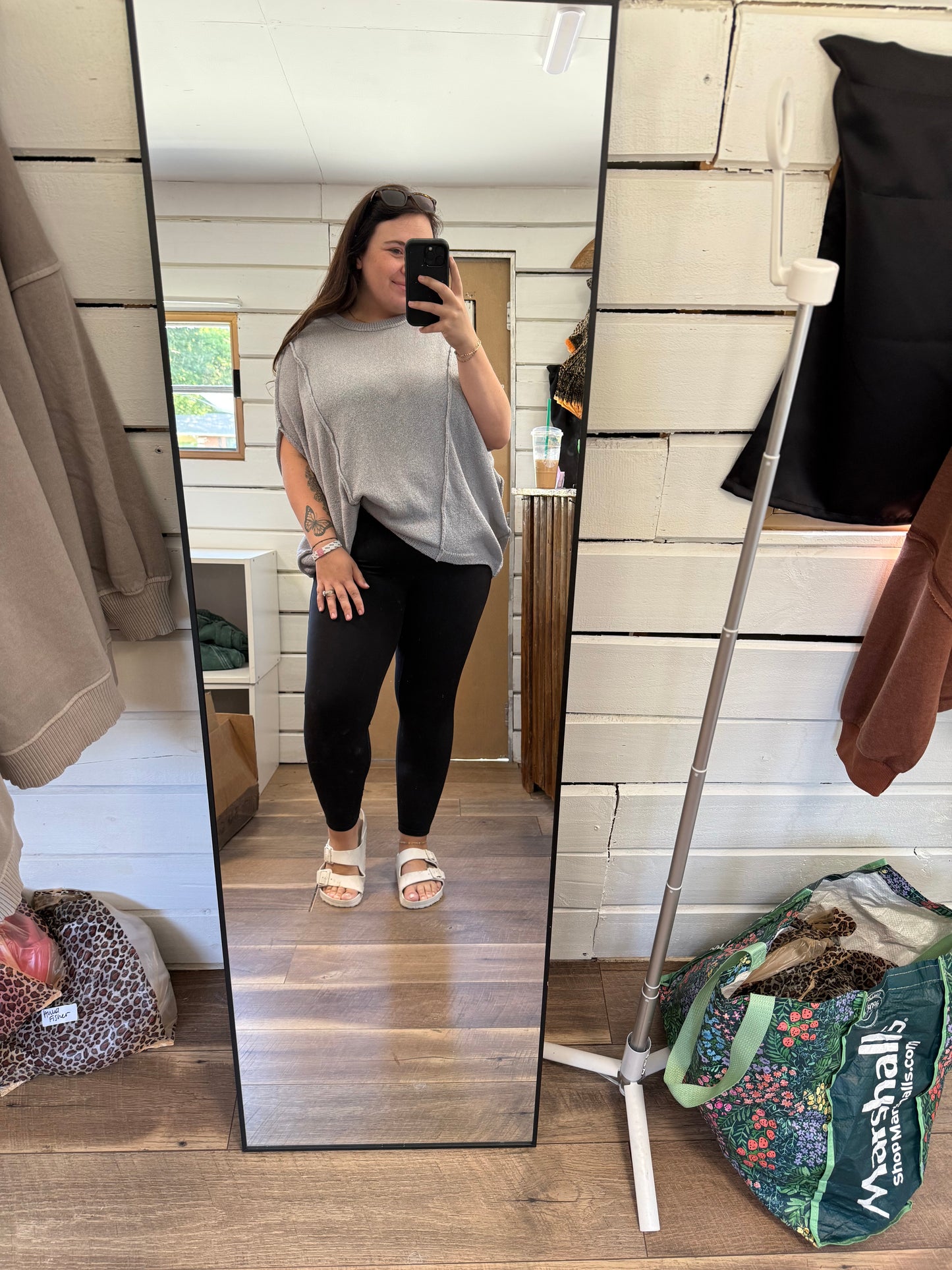 Short Sleeve Relaxed Knit Pullover