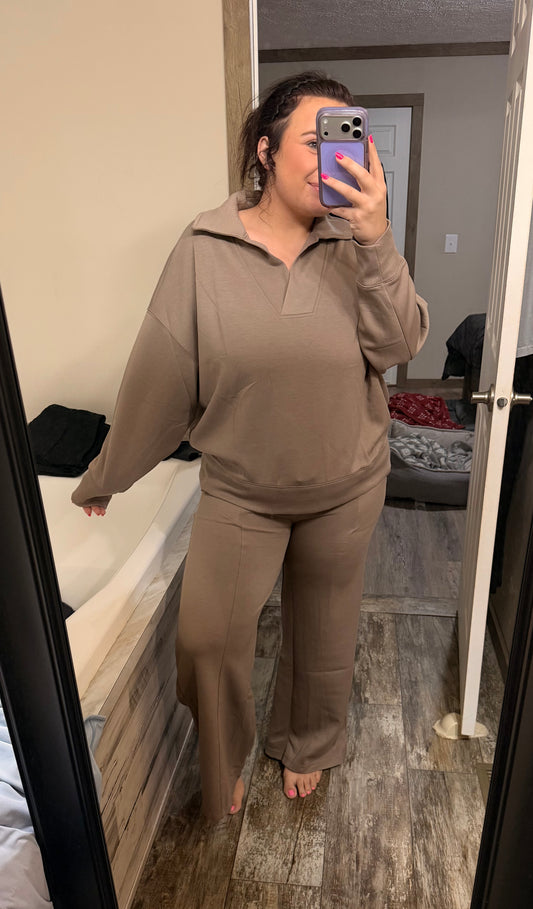 Collar Scuba Set-Cocoa