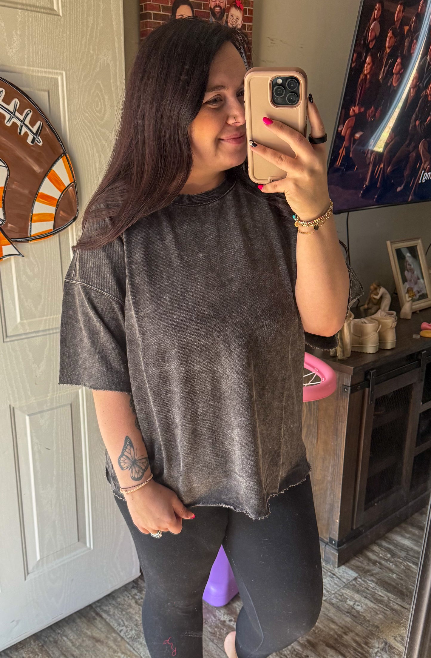 Acid Wash Short Sleeve