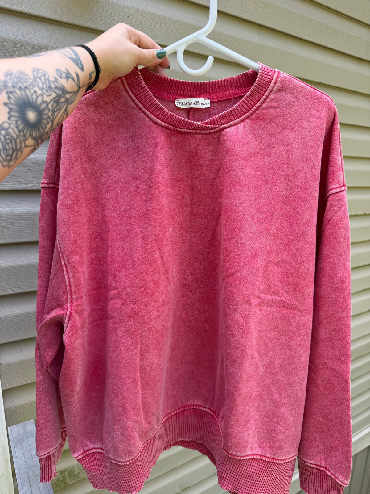 Oversized Pullover-Ruby