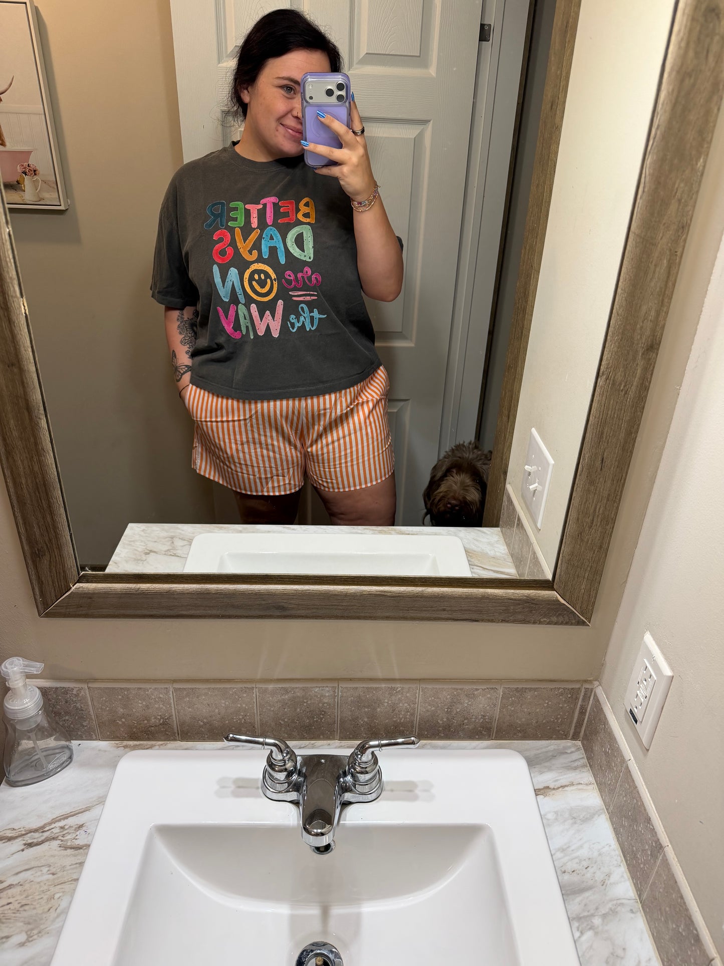 Better Days Ahead Crop Tee