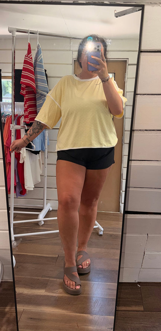 Yellow Polka Dot Tee