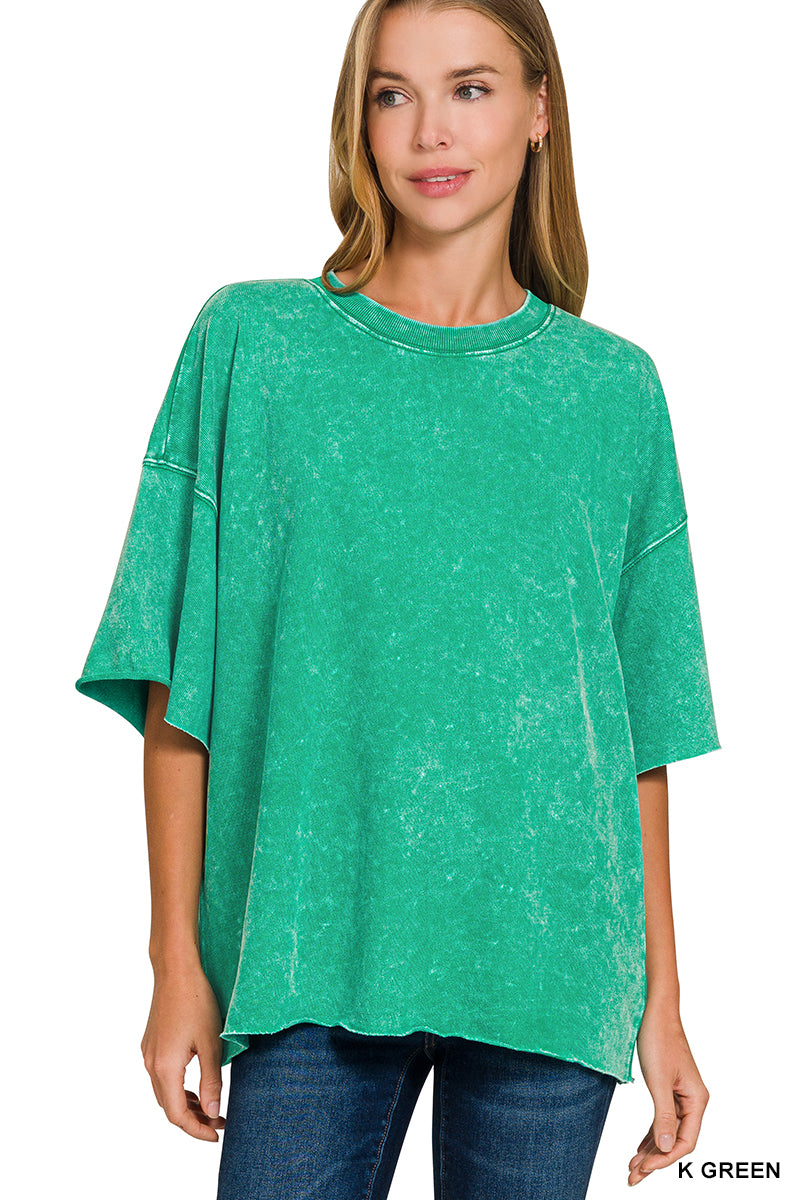 French Terry Tee-Kelly Green