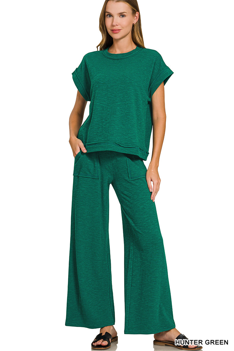 Cotton Slub Set-Hunter green