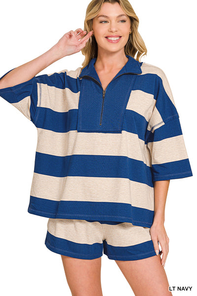 Color block Set-Navy