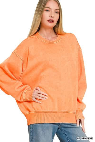 Oversized Pullover-Orange