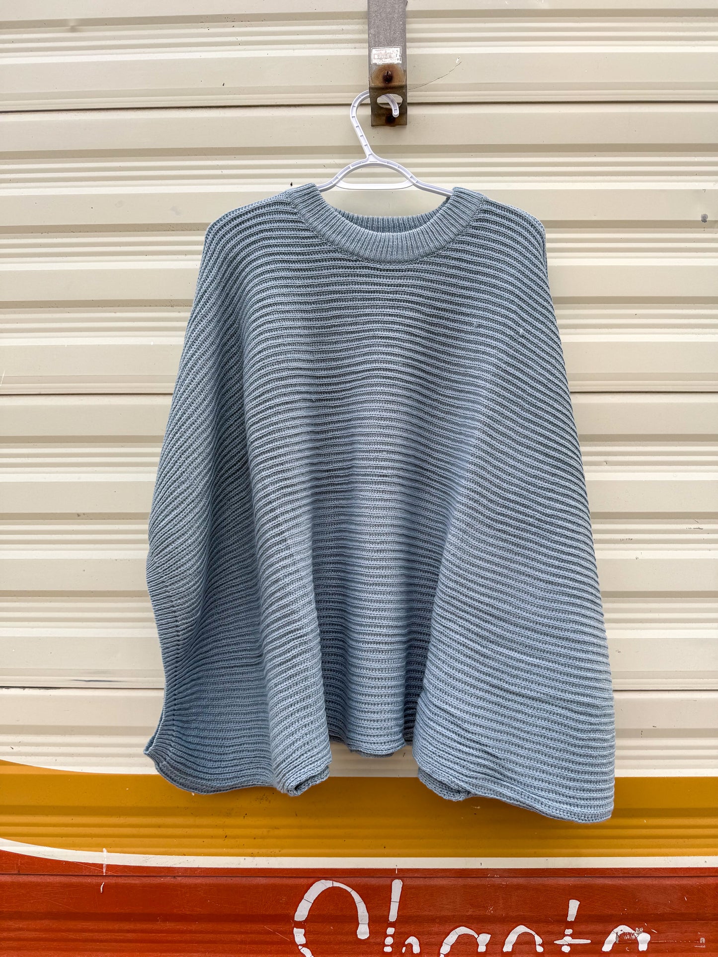 Oversized Poncho Pullover