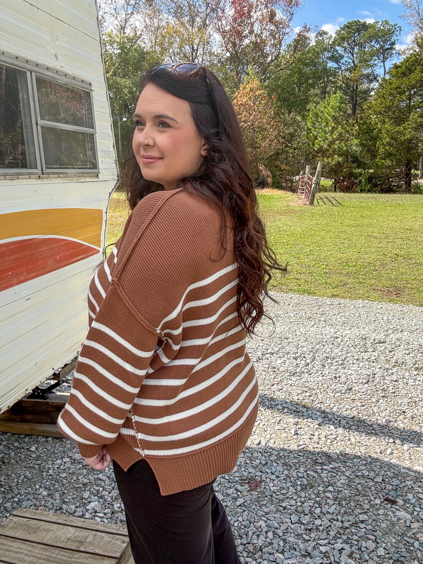 Striped Oversized Sweater