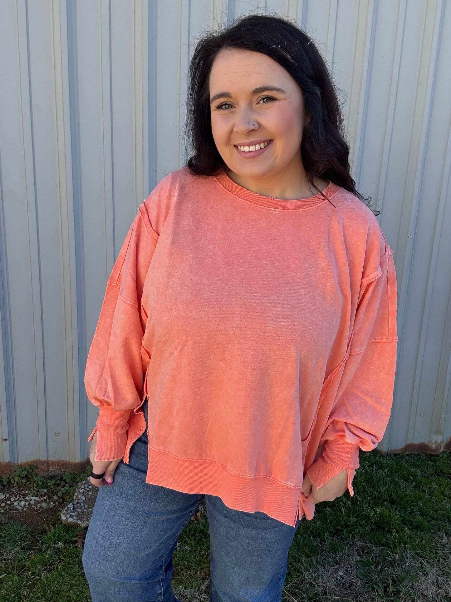 Exposed Seam Pullover