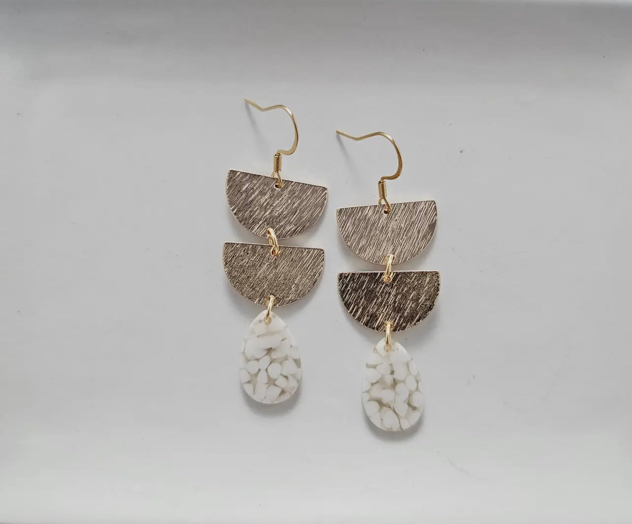 Pebble Marble Earrings