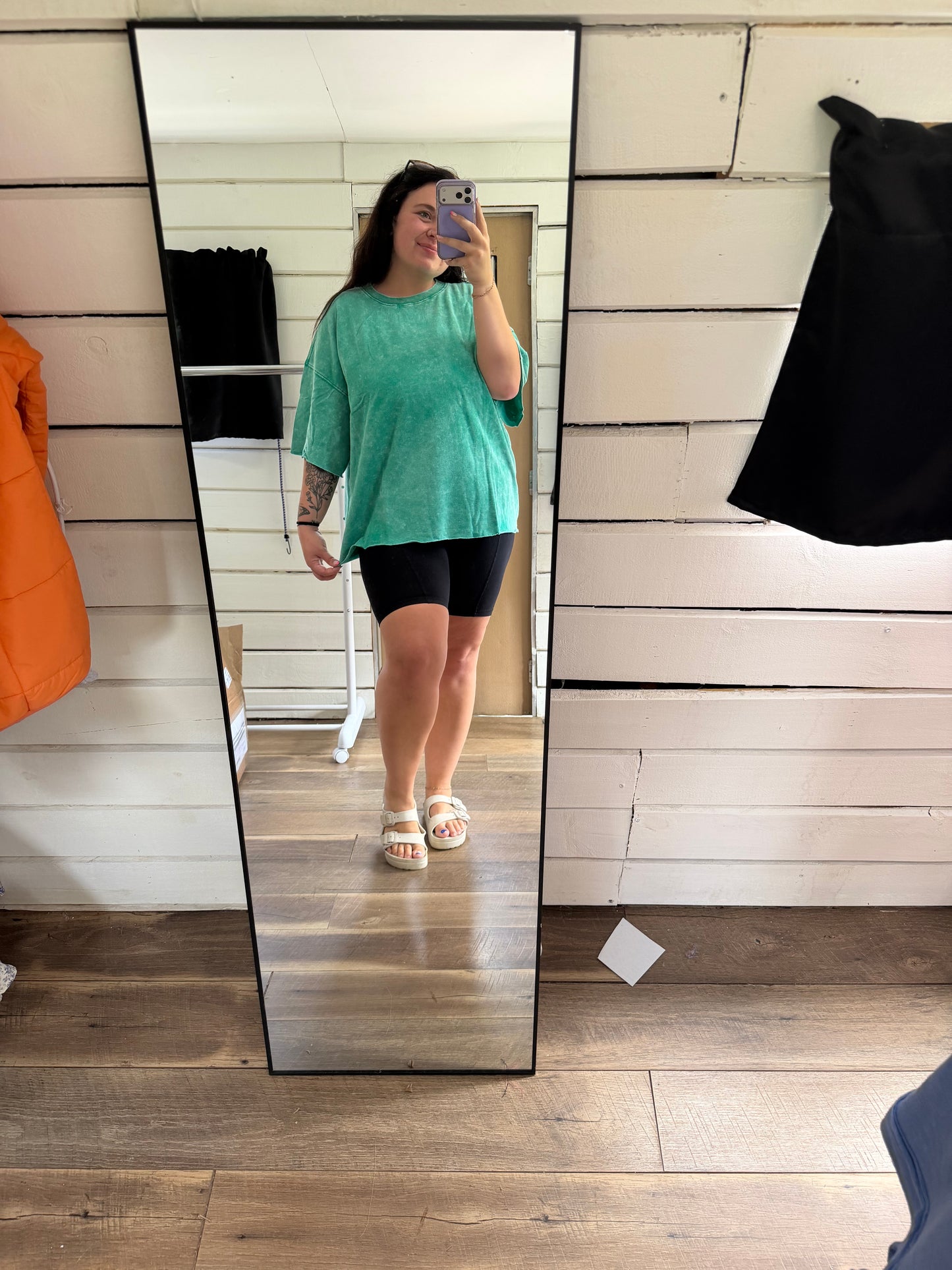 French Terry Tee-Kelly Green