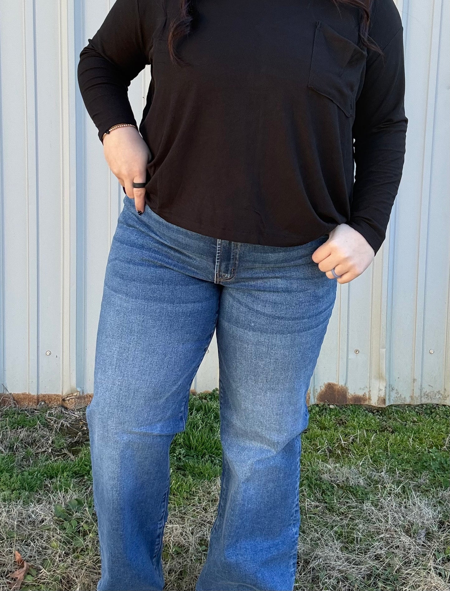 Zenana Medium Wash Denim