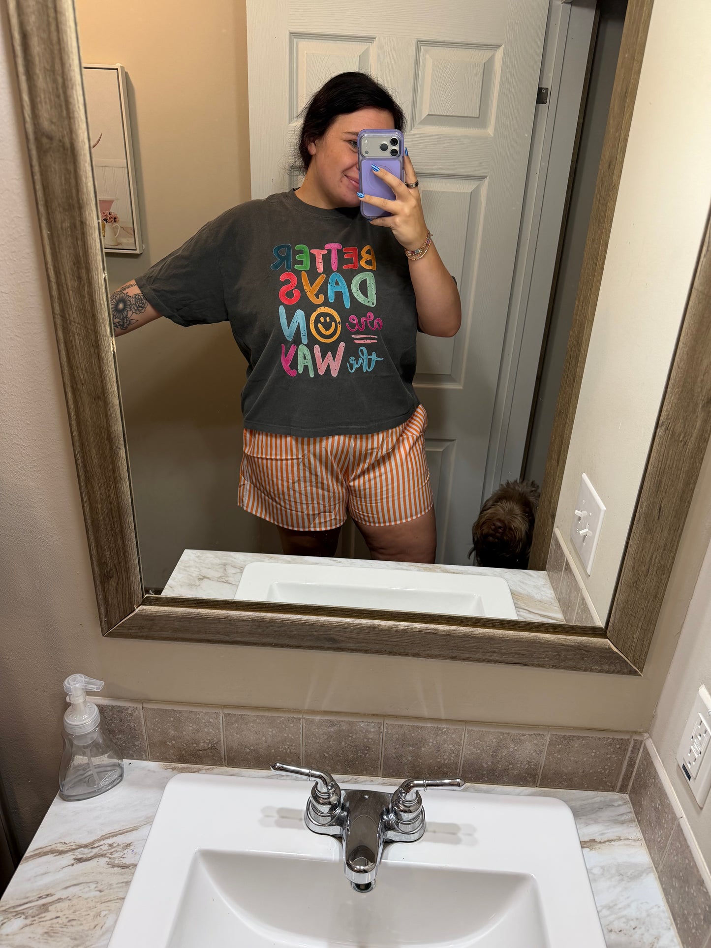 Better Days Ahead Crop Tee