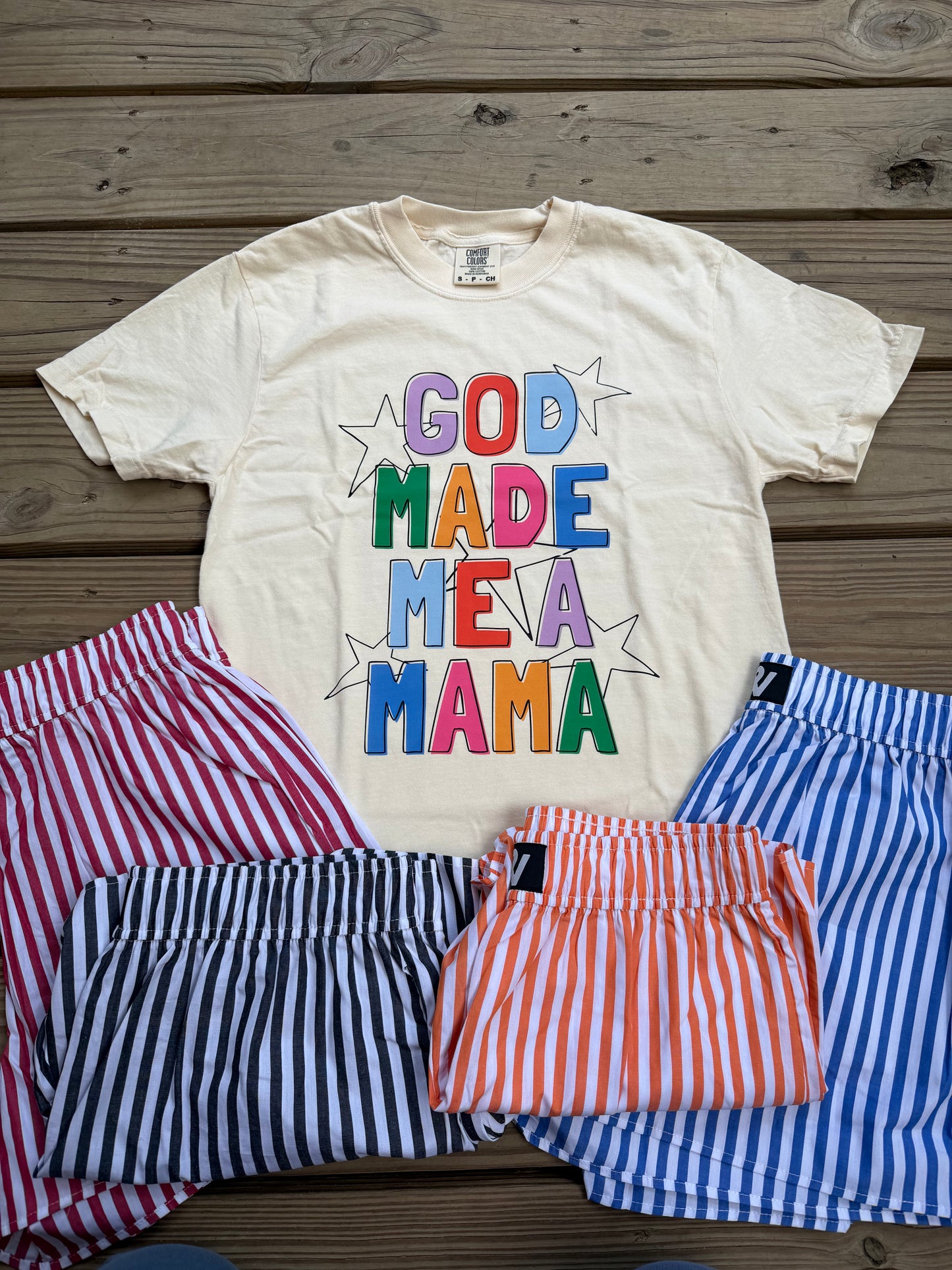 God Made Me A Mama CC tee