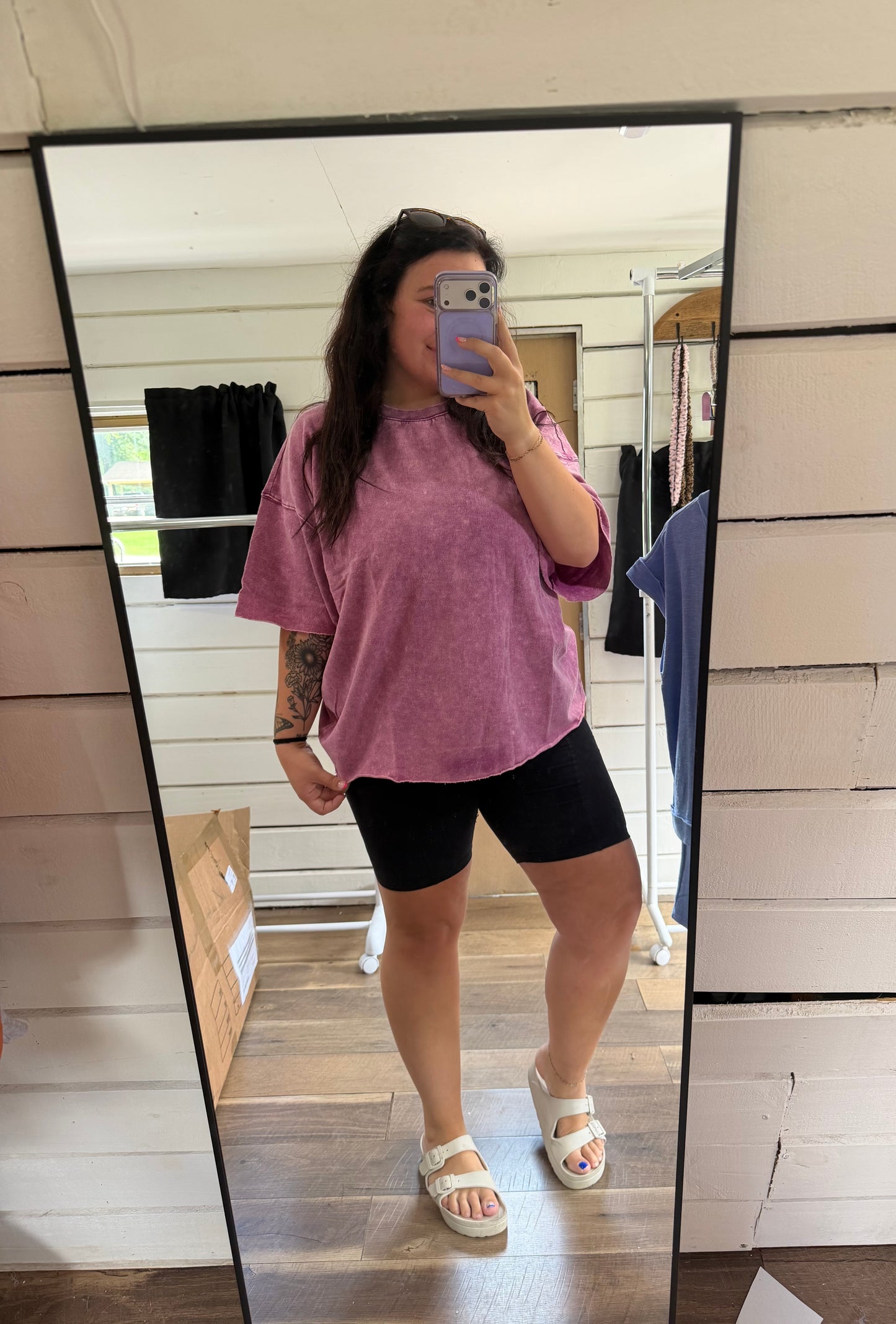 French Terry Tee-Plum