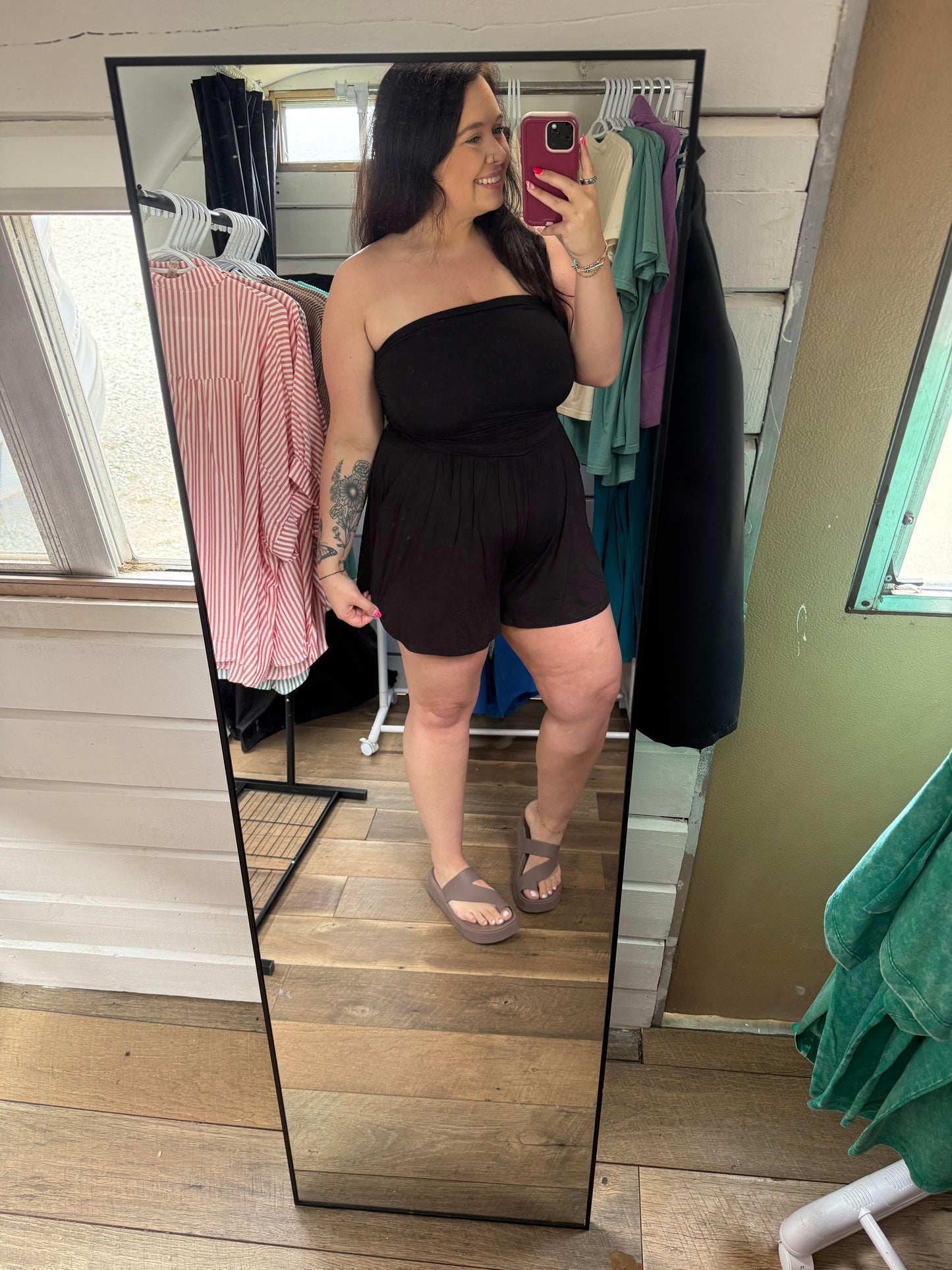 Strapless Romper