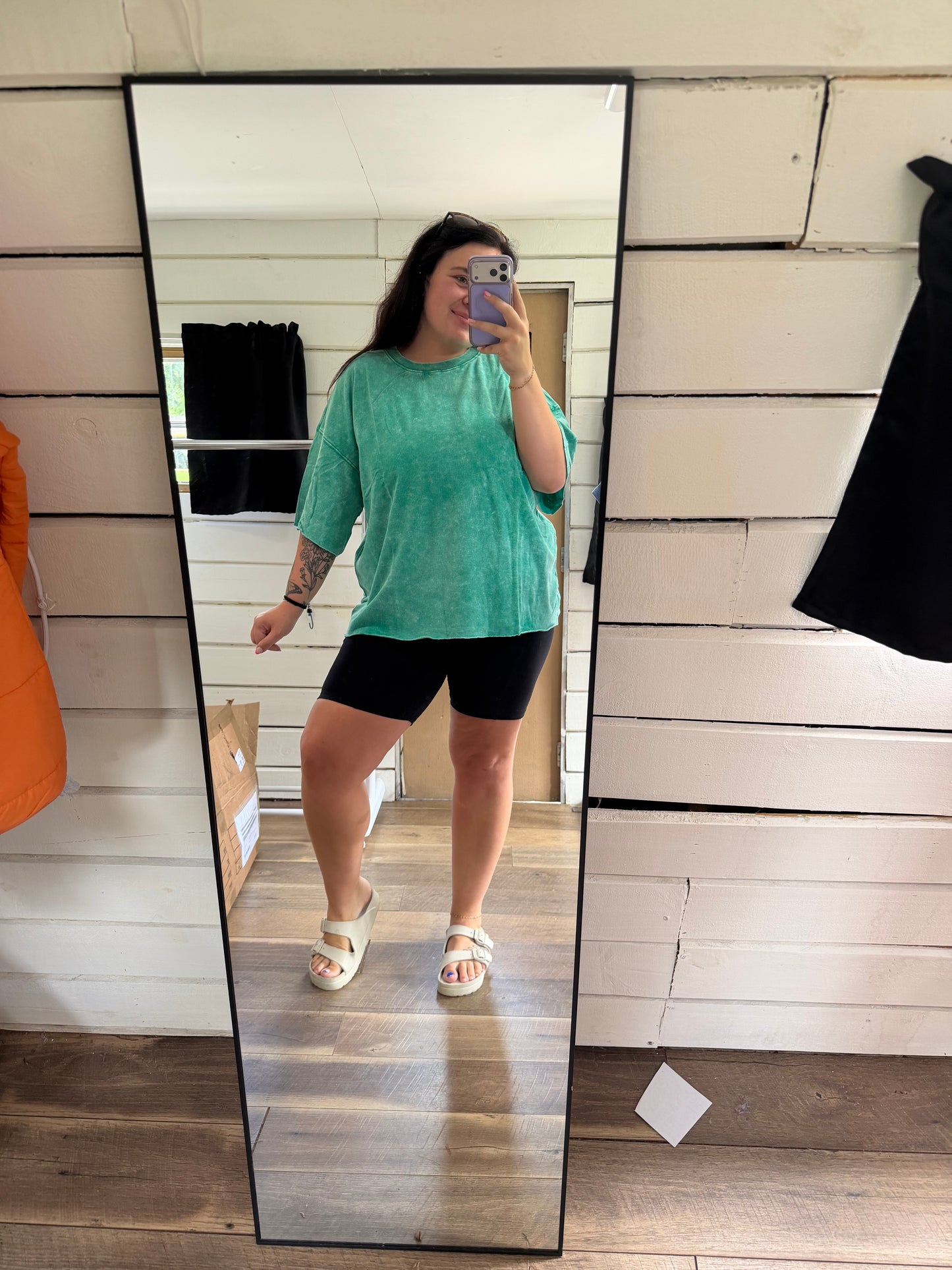 French Terry Tee-Kelly Green