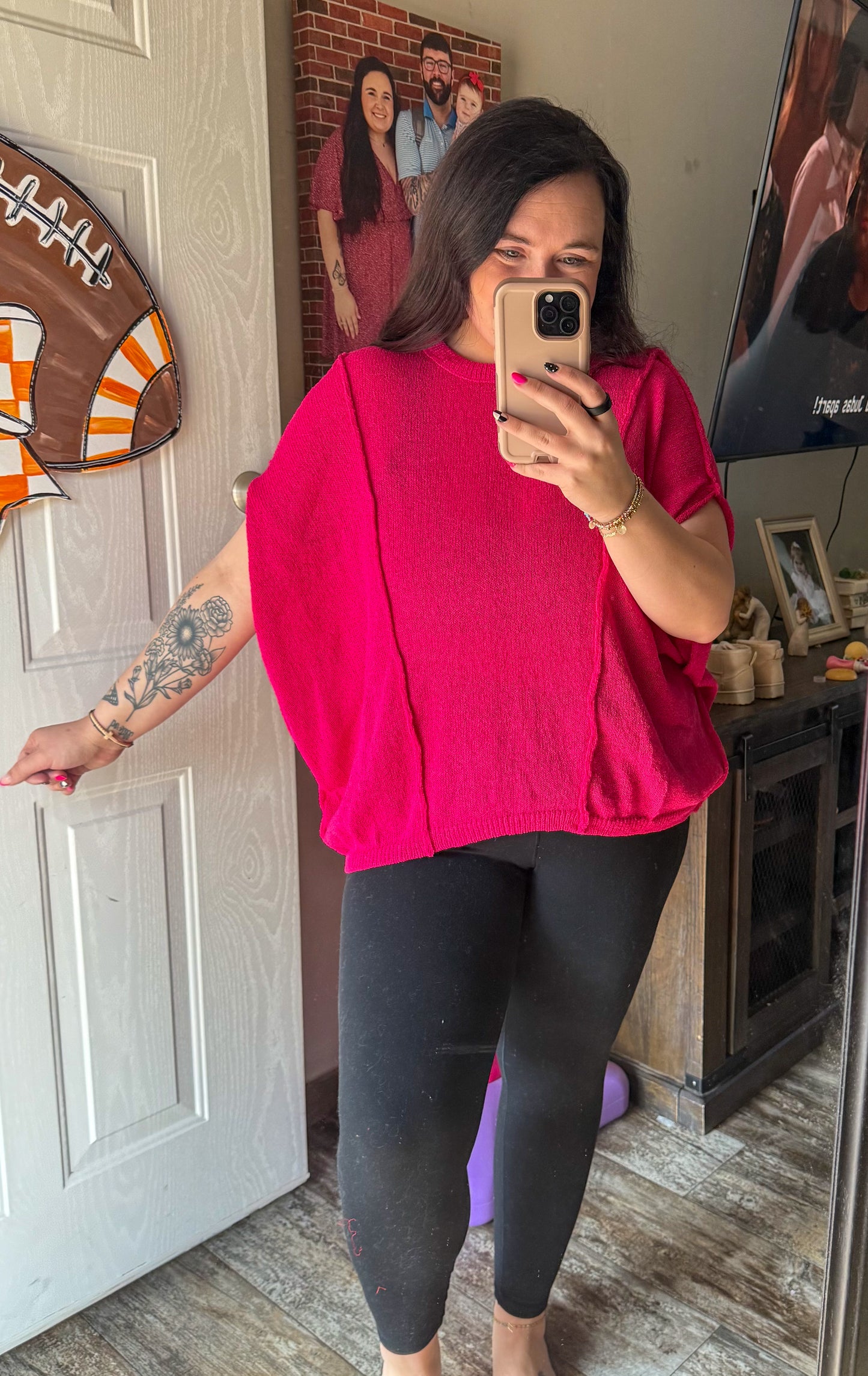 Short Sleeve Knit Top