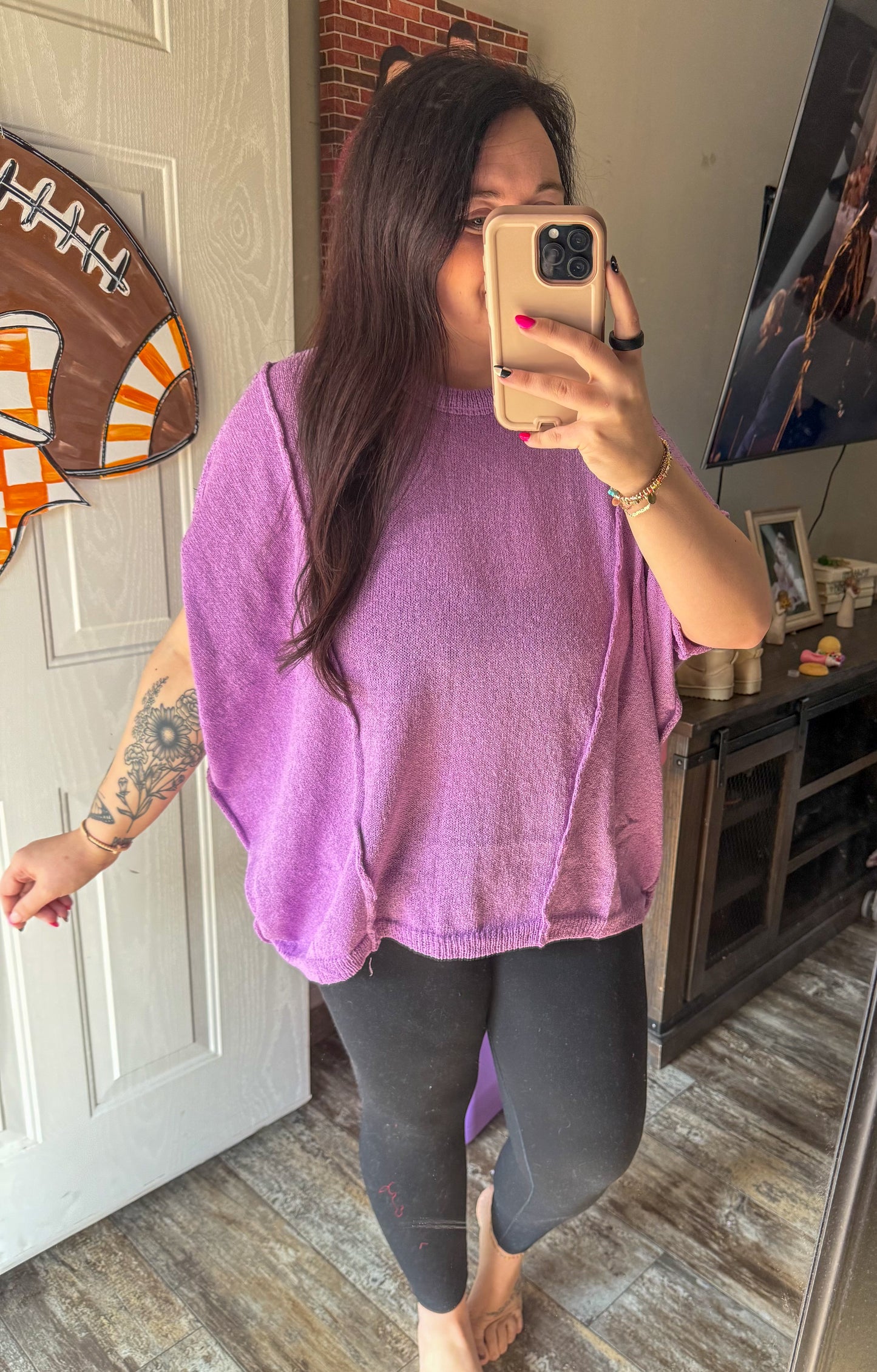 Short Sleeve Knit Top