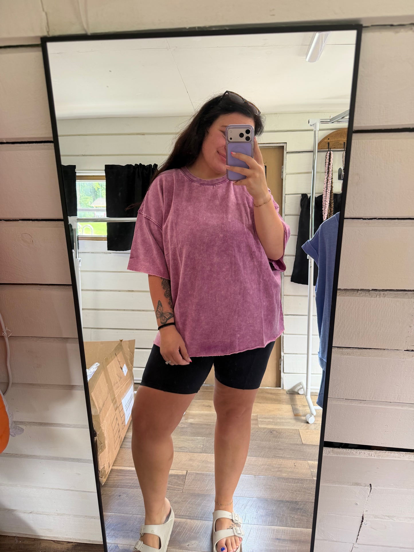 French Terry Tee-Plum