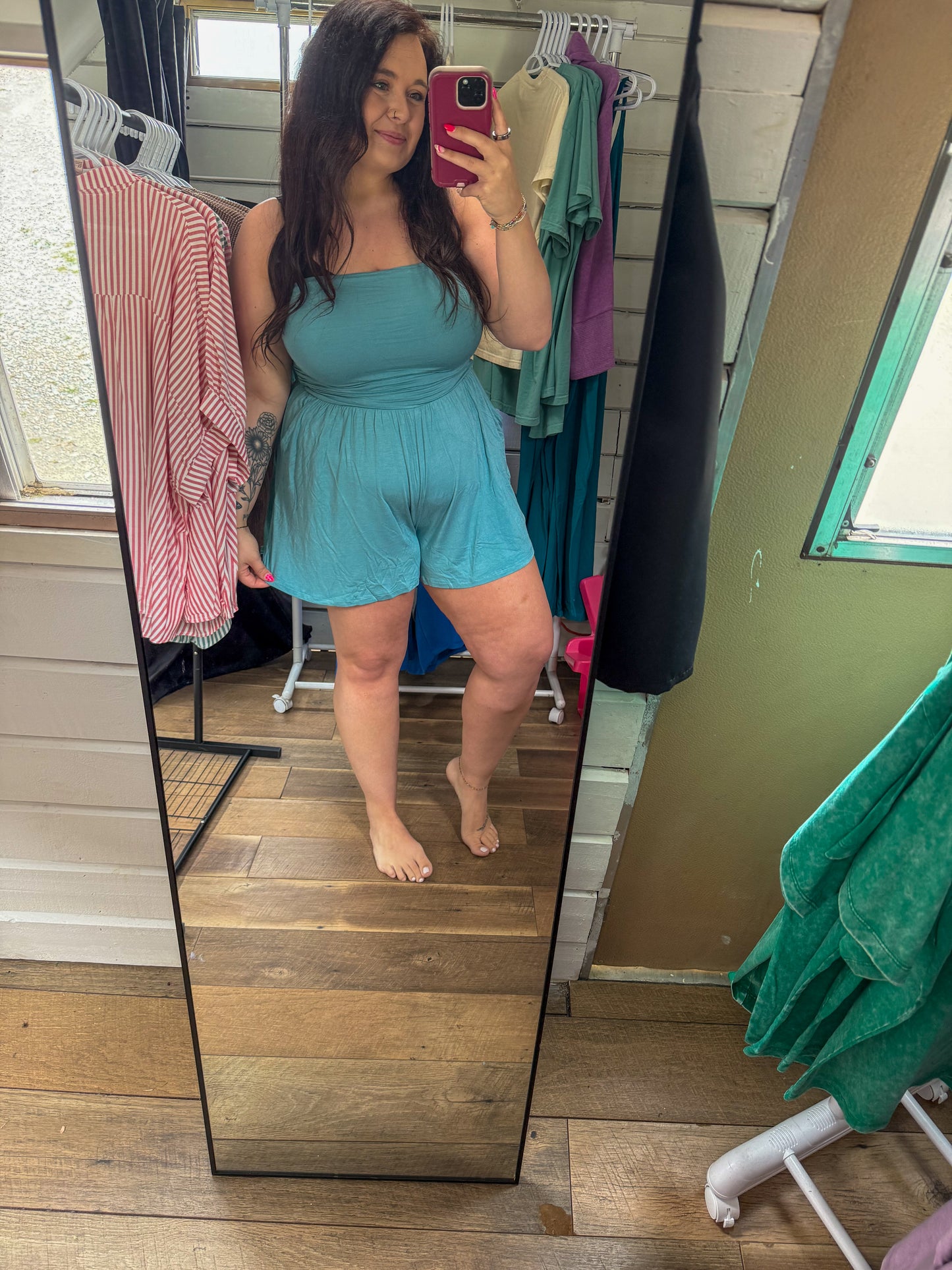 Strapless Romper
