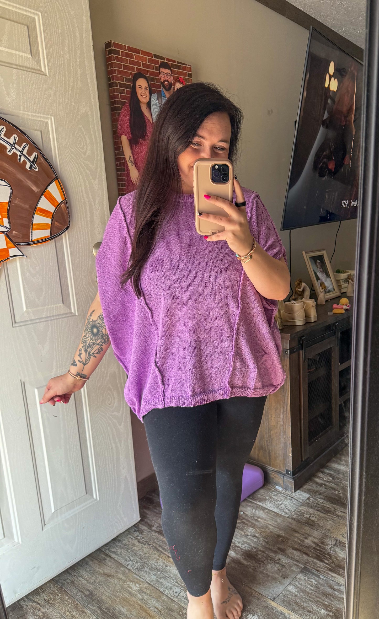 Short Sleeve Knit Top