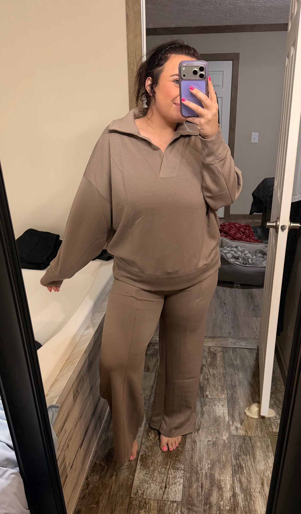 Collar Scuba Set-Cocoa