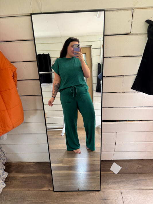 Cotton Slub Set-Hunter green