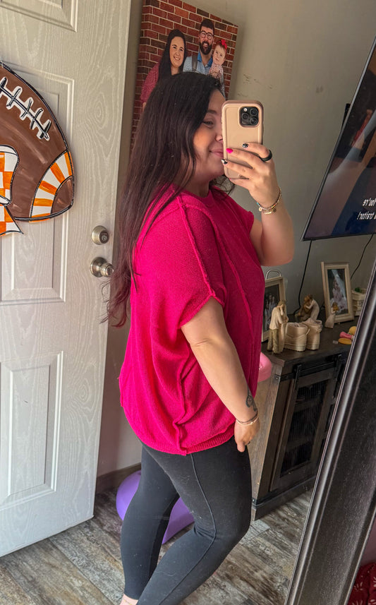 Short Sleeve Knit Top