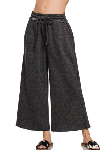 Cropped Black Sweatpants