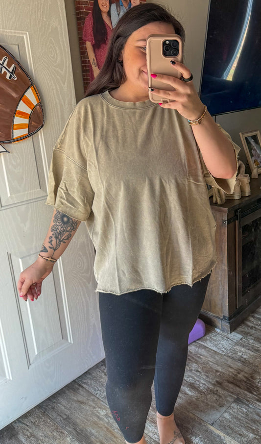 Acid Wash Short Sleeve