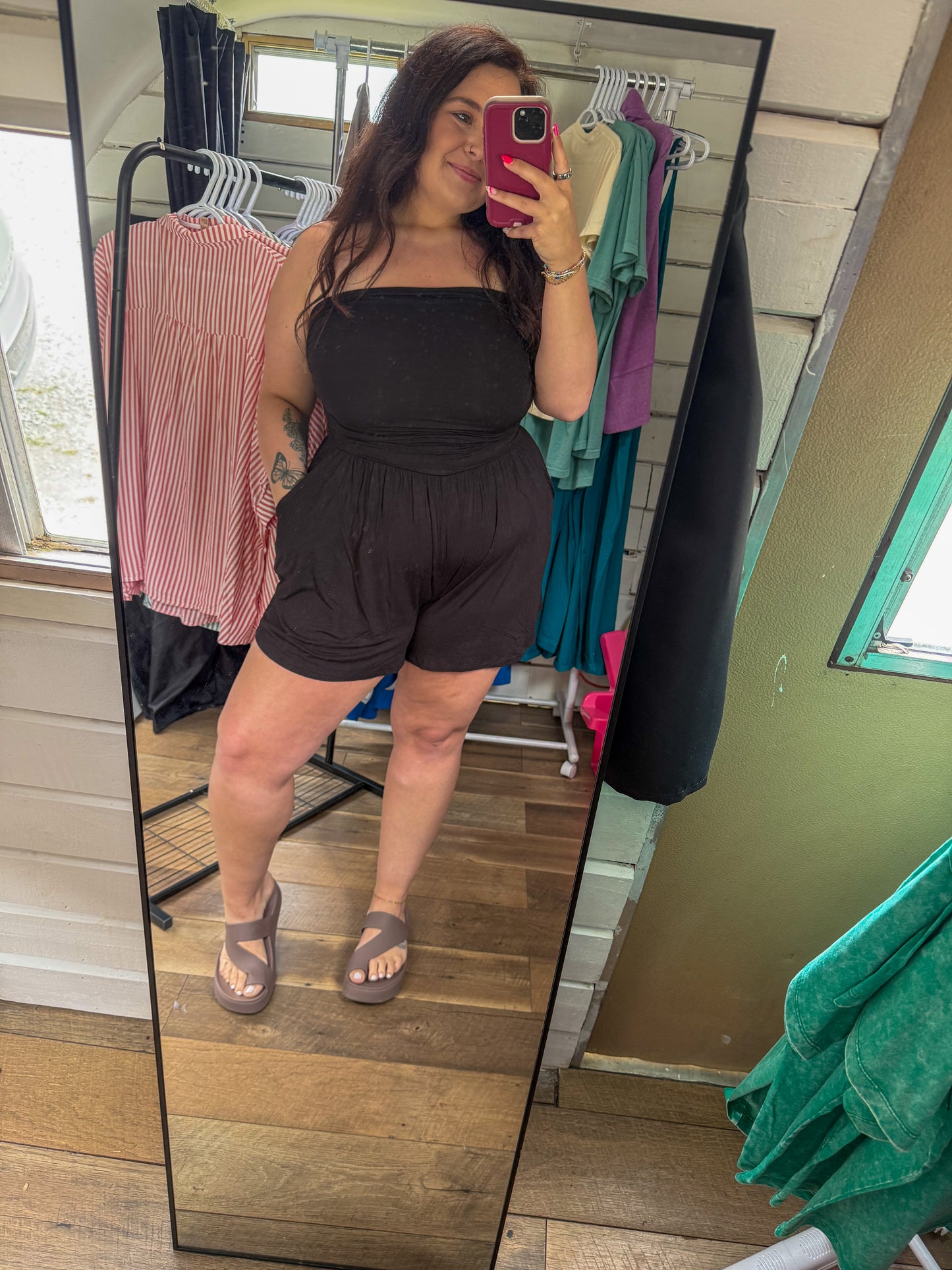 Strapless Romper