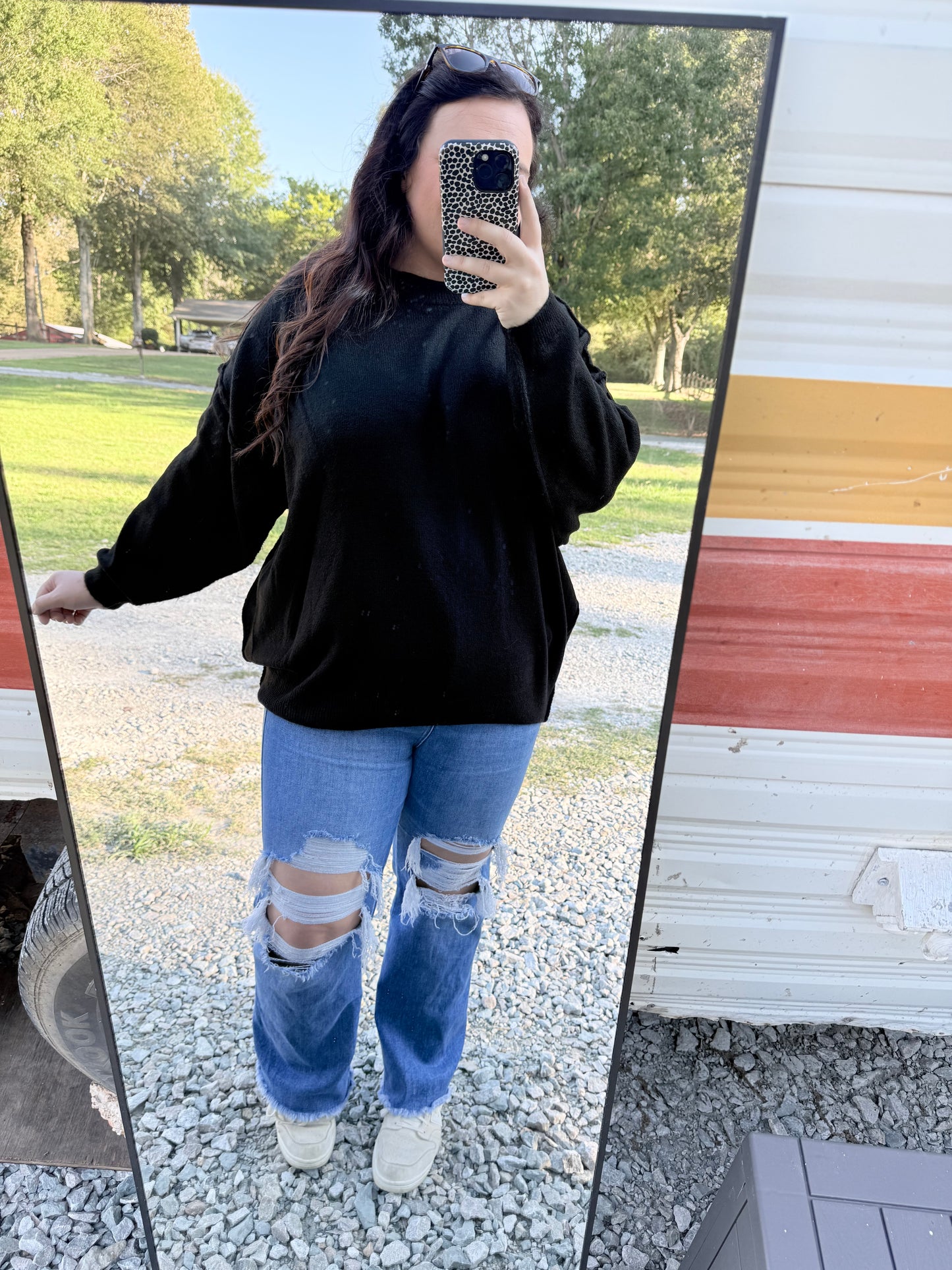 Oversized Round Neck Sweater