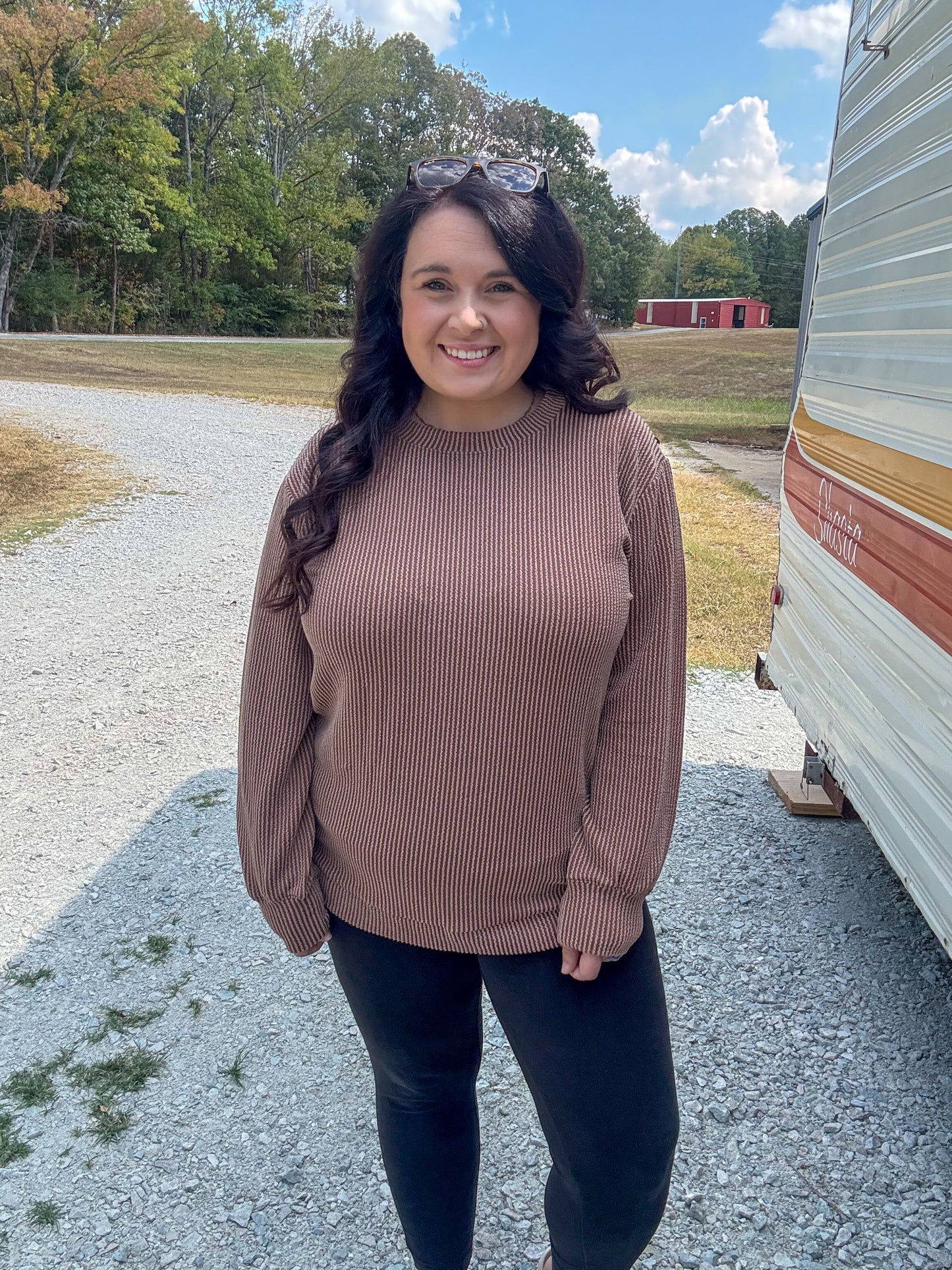 Ribbed Long Sleeve Top