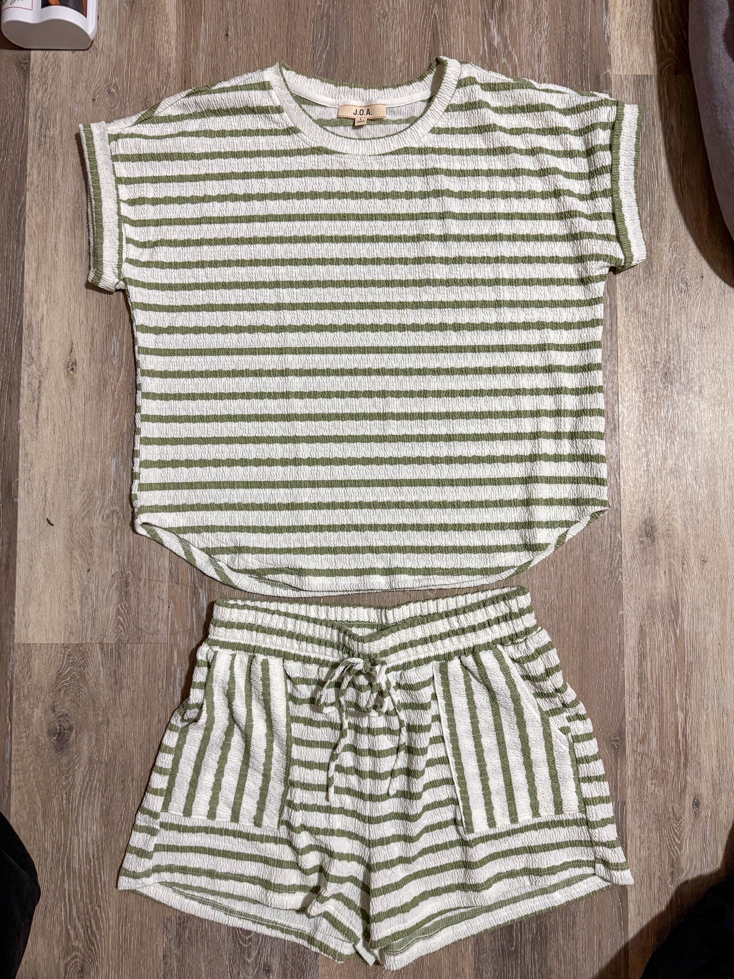 Green Striped Set