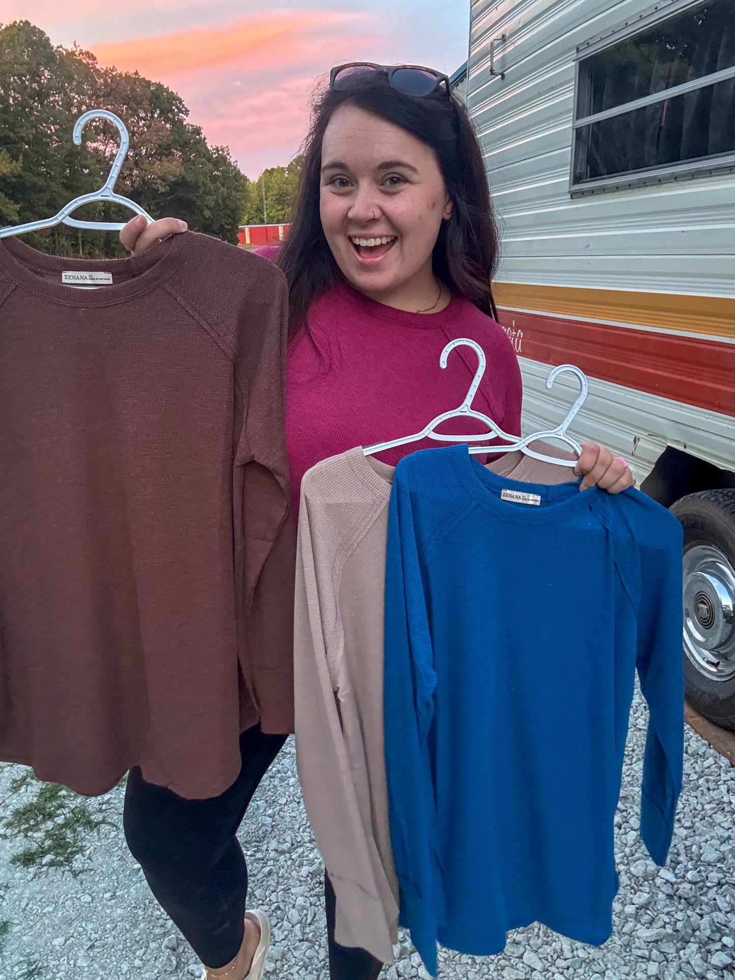 Baby Waffle Long Sleeve Top