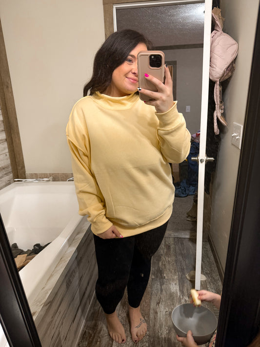 Mock Neck Sweatshirt