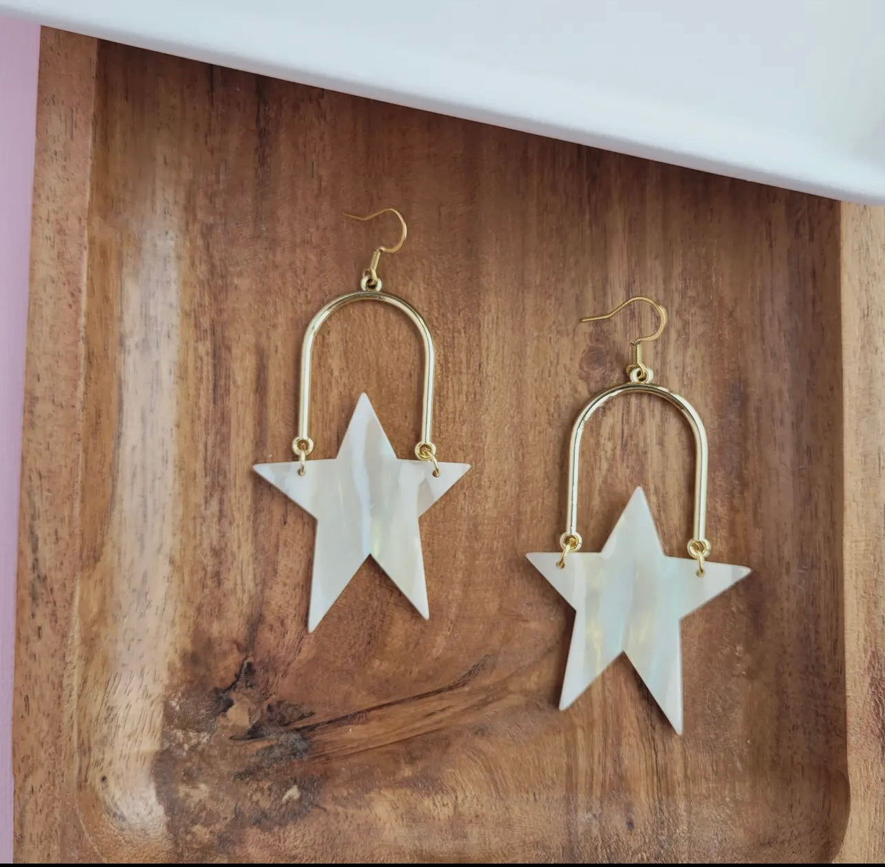 Ivory Star Earrings