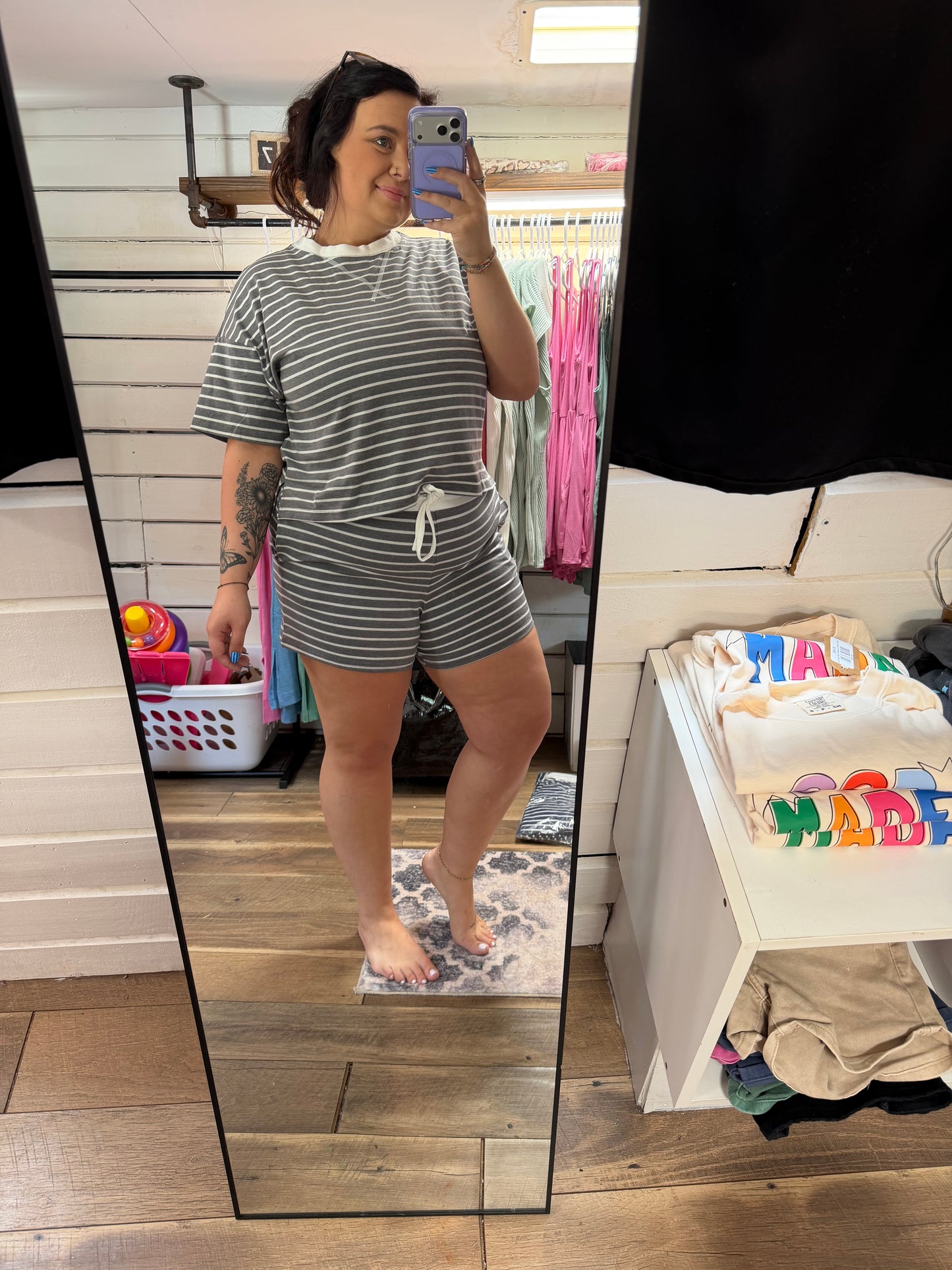 Stripe Tshirt Set
