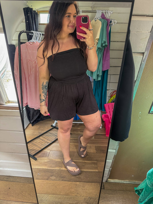 Strapless Romper