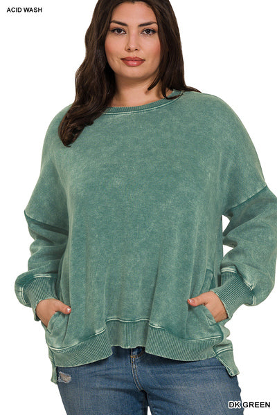 PLUS Zenana Pullover with Pockets