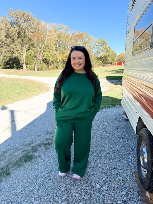 PLUS Green Scuba Pullover Set