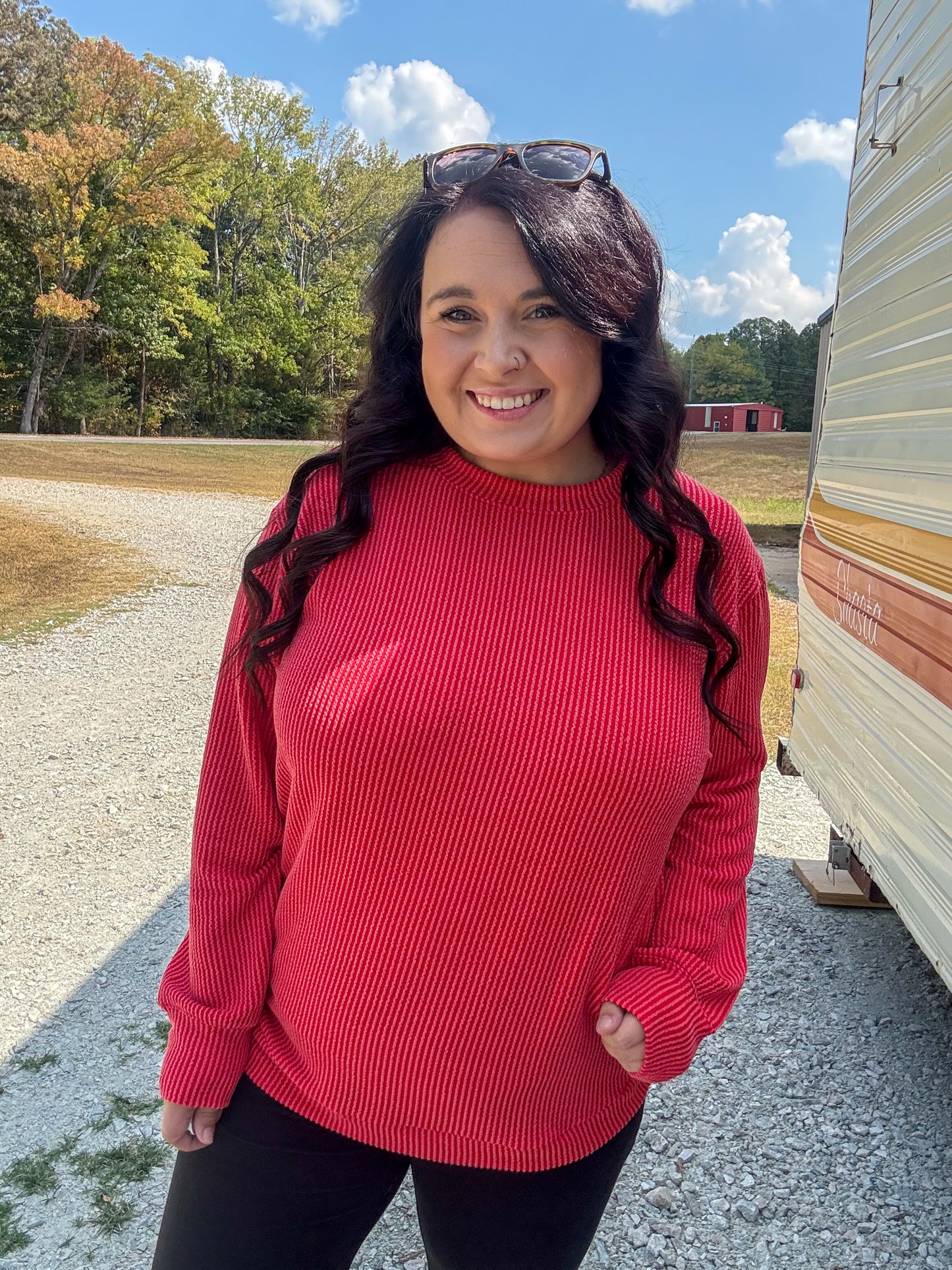 Ribbed Long Sleeve Top