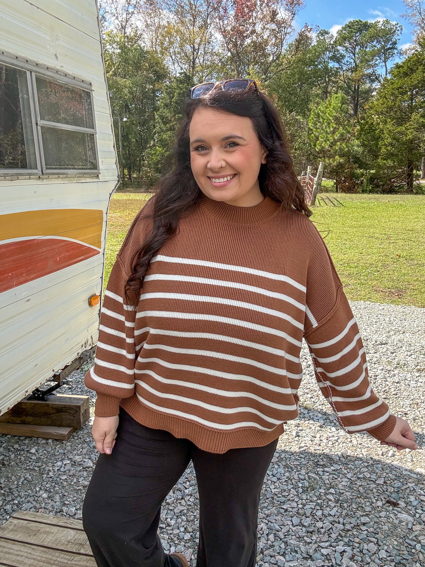 Striped Oversized Sweater