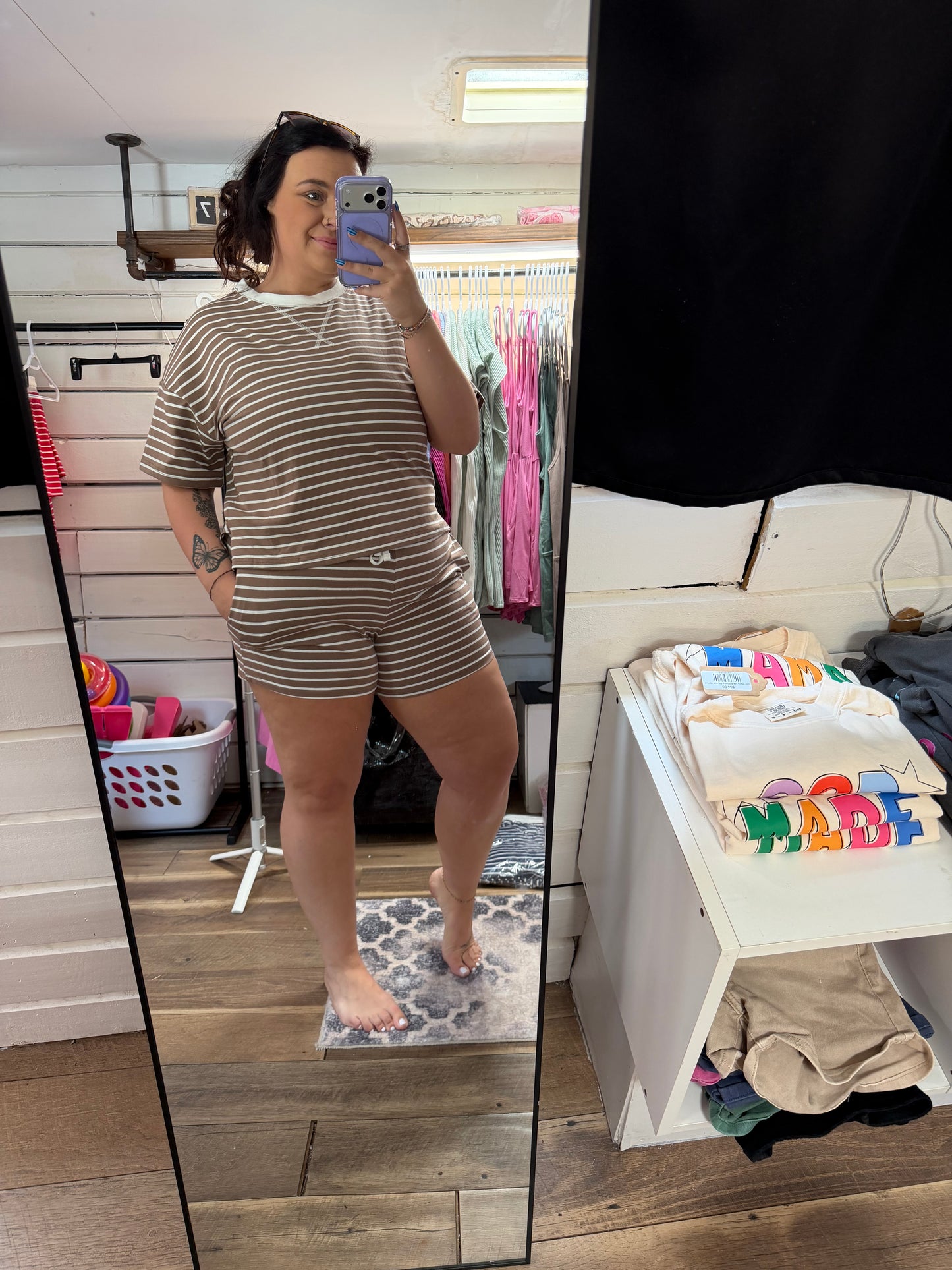 Stripe Tshirt Set
