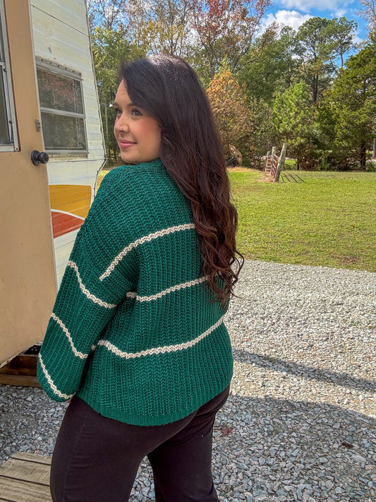 Thin Stripe Knit Sweater