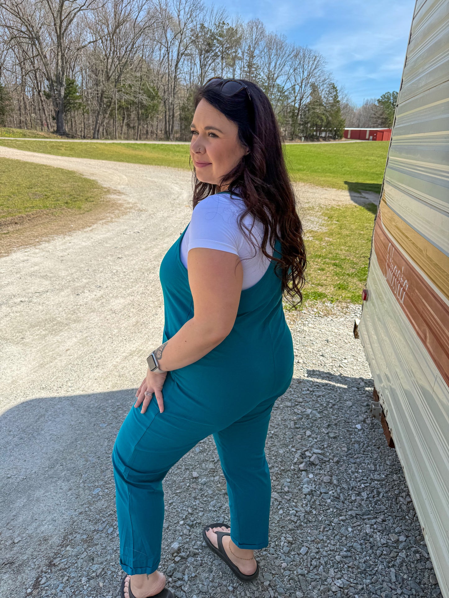 Jumpsuit Romper with Pockets