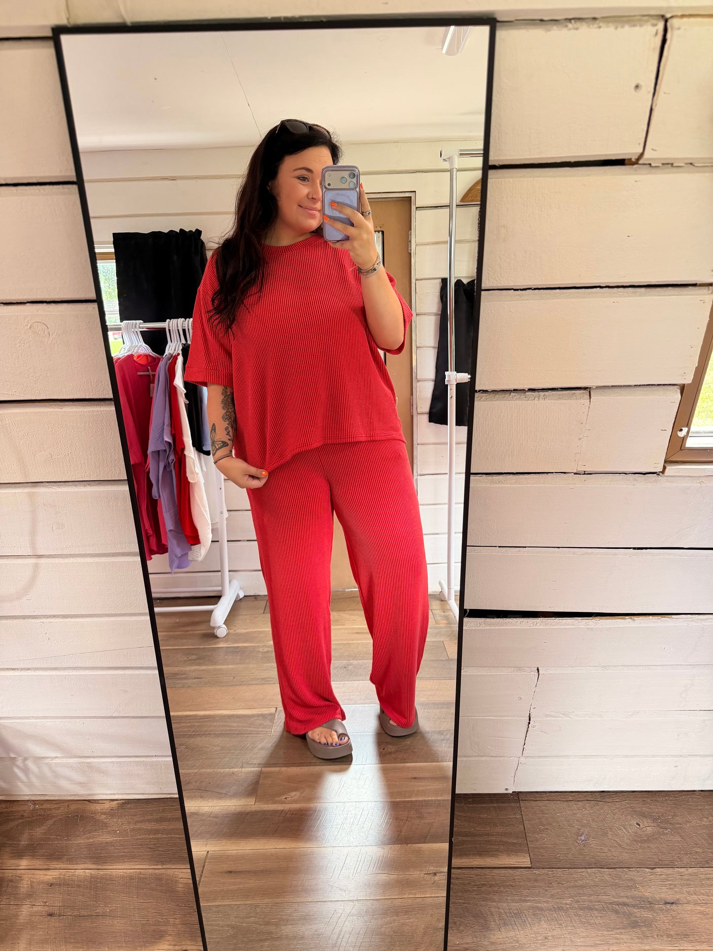 PLUS Ruby Ribbed set